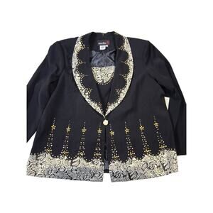 Vintage Y2K Studio B Rhinestone Women's size 20W Elegant Old Money Classy Blazer